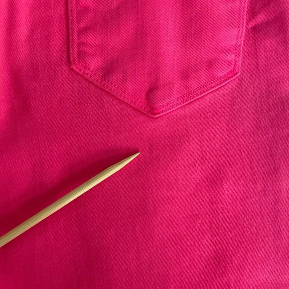 L’Agence Margot Coated Skinny Jeans Rose Pink High Rise Cropped Stretch Size 26 - Picture 12 of 16